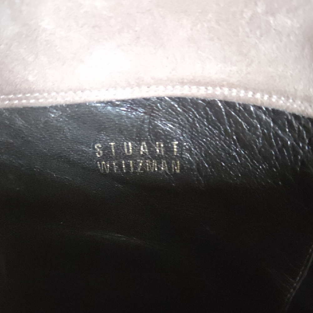 Stuart Weitzman 5050 Bold Tan Suede Over the Knee Boots - Picture 6 of 9